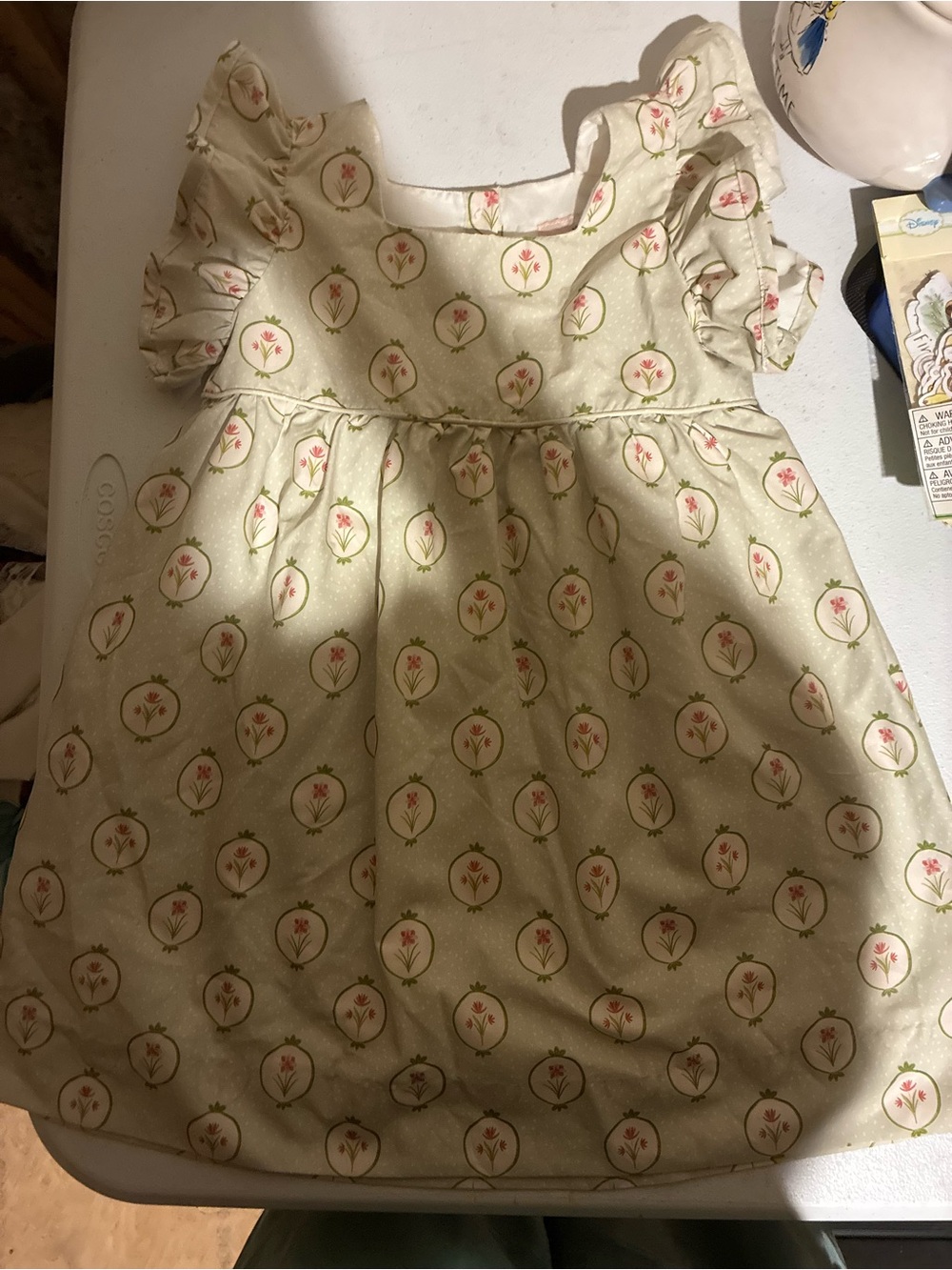 Smockingbird Floral Puff-Sleeve Girls Dress New no Tags